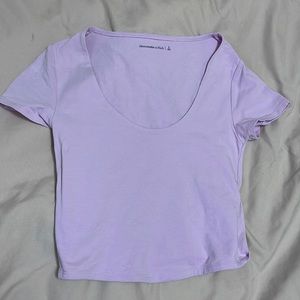 Abercrombie and fitch pink t shirt